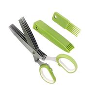 Sturdy Ciseaux à, salade Coupe-Piments 5, Gadgets de, Cuisine | Versatile avec Couvercle, et Peigne de, Nettoyage Ciseaux , Coupe-Aliments Jardin , Cuisine Bureau Salade,
