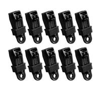 Sturdy Clamp Clips - Heavy Duty Adjustable Hooks, 10 Pieces Tent Cover Holders with Lock, Sunscreen Net Tie Downs with Support, Outdoor Utility Accessory, Travel Supplies for Patio, Garden, Vehicle