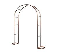 Sturdy Garden Arch for Climbing Plants Support réglable pour Vines, Roses & Ballons - Wedding Arch Frame, Various Sizes (Brown, 1,2 x 2,20 m)