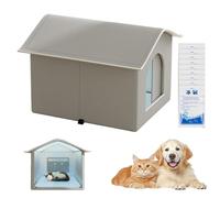 Sturdy Insulated Cat House, Portable Dog House, Weather Resistant Cozy Condos Ideal for Kittens, Puppies, Bunnies, Hot Days, Trave, Home and Moving Transitions