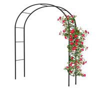 Sturdy Metal Garden Arch for Climbing Plants - 1,8 m Wide x 2,4 m High Trellis - Durable Outdoor Decoration for Garden Pathways & Vines