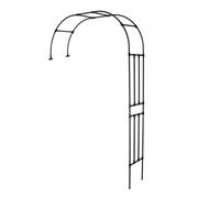 Sturdy Metal Garden Arch, Weather-Resistant, 280 x 240 cm, Climbing Plant Support, Wedding Trellis, Elegant Black Design for Outdoor Decoration