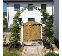 Sturdy Metal Rose Arches for Climbing Plants - 350cm Wide x 220cm High Iron Garden Archway Perfect for Roses & Vines Outdoor Wedding DecorFloral Frame