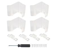 Sturdy Mirror Latch, Sliding Door Lock, 11.02x6.3 Inches Closet Catch with Screw Feature, Interior Hardware Metal Build, Door Lock with Shock Absorption, Safety Accessory for Motorhomes