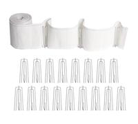 Sturdy Pleat Tape Roll, Pinch Curtain Heading Hooks, 236.22x2.83x0.39In Drapery Strip with Easy, Sturdy Fabric Accessory, Window Tretment Strip with Design, Home Decor Supplies for Living Room