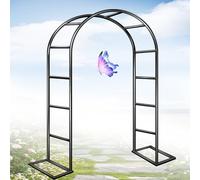 Sturdy Rustproof Metal Rose Arch Trellis for Climbing Plants Adjustable Height 120-350 cm Perfect for Gardens Outdoor Decoration W 120 x H 220 cm