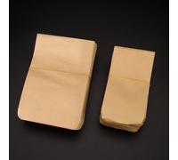Sturdy Wood Pulp Paper Bags 100pcs Sewn Strong | Sewn Construction, Wood Pulp, Food Safe, Retail Packaging, Absorbent, Various Sizes