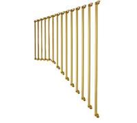 SturdyWrought Iron ils pour escalier intérieur - Garde-corps d'escalier réglable pour villa duplex et marches de porche - Garde-corps en métal avec supports de 90 cm