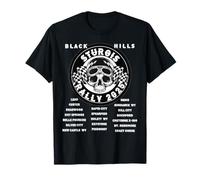 Sturgis 2025 Moto Rally Black Hills Biker Skull Ride T-Shirt
