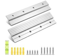 sturiz 1 Paire Fixation Miroir Murale Lourd Z Accroche Support Miroir Mural 15cm en Alliage d'Aluminium Fixation Tableau Meuble Suspendu avec Vis pour Cadre Lourd Tête de Lit Panneau Rack