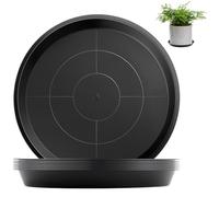 sturiz 8 Pièces Coupelle Pot de Fleur Soucoupe sous Coupe Dessous Pot Fleur 20 Cm Rond Noir Soucoupes pour Pots de Fleurs Soucoupe Jardiniere pour Plantes D'Intérieur et D'Extérieur