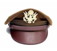 Sturm Casquette Officier Aviateur Pilote US AIR Force Américaine 1941 WWII Crush Cap Hiver (61.50)