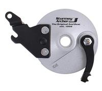 Sturmey Archer Plaque d'ancrage RXL-RD5 Frein à Tambour 90 mm Acier argenté