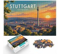 Stuttgart Germany Puzzle pour Adultes 1000pcs (52x38cm) | Pour les w nds d'hiver : ce puzzle 1000 pièces pour adultes offre une activité classique pour Noël.
