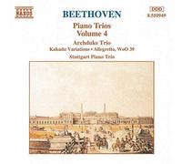 Stuttgart piano trio - Beethoven : op.97 & 121a, WoO 39 par le Stuttgart piano trio. Trios pour piano, violon & violoncelle, vol.4
