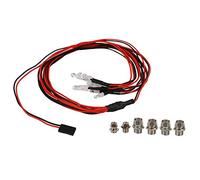 Stuurvnee 6 Kit de lumières LED 2 blanc 2 rouge 2 bleu pour voiture 1/10 1/8 SCX10 D90 RC