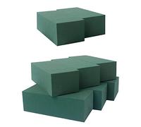 Stuurvnee Lot de 8 Blocs de Mousse Florale pour Fleurs FraîChes et Artificielles, Blocs de Mousse Florale SèChe et Humide pour Mariage, Anniversaire, DéCoration de