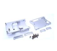 Stuurvnee Support de fixation fixe pour servo de direction en métal pour voiture télécommandée MN D90 D91 D96 D99 MN90 MN99S 1/12, argenté