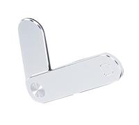 Stuurvnee Support magnétique pour téléphone portable, support réglable pour téléphone portable, support latéral pour ordinateur portable (argenté)