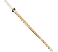 STUYKDIA Épée de samouraï en Bambou Naturel,Épées en Bois de Pratique du Kendo,Katana Japonais en Bois Fait à la Main pour l'entraînement,Les Cadeaux,Le Cosplay-1PC||120CM