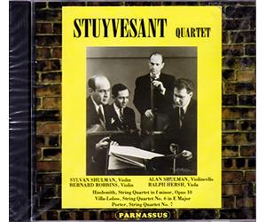 Stuyvesant String Quartet - Stuyvesant Quartet Hindemith Qr op. 10, Villa Lobos Qr 6, Quincy Porter Qr 7