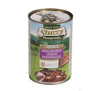 Stuzzy, Aliments humides pour Chiens Adultes au cerf, monoprotéique en pâté (6 boîtes de 400 g)