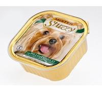 Stuzzy, Aliments humides pour Chiens Adultes au Poulet et Lapin, pâtés et viandes en Morceaux (18 bacs de 300 g)