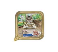 Stuzzy Mister, Nourriture humide pour chats adultes, saveur thon, ligne pâtée et viande en morceaux - Total 3,2 kg (32 pots x 100 g)