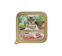 Stuzzy Mister, Nourriture Humide pour Chats Adultes, saveur Viande de bœuf, Ligne pâtée et Viande en Morceaux - Total 3,2 kg (32 Pots x 100 g)