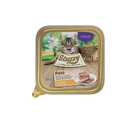 Stuzzy Mister, Nourriture humide pour chats adultes stérilisés, saveur poulet, ligne pâtée et viande en morceaux - Total 3,2 kg (32 pots x 100 g)