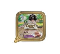 Stuzzy Mister, Nourriture Humide pour Chiens Adultes, saveur callosités, pâté et Viande en Morceaux - Total 3,3 kg (22 Pots x 150 g)