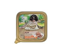 Stuzzy Mister, Nourriture humide pour chiens adultes, saveur dinde, pois et carottes, pâté et viande en morceaux - Total 3,3 kg (22 pots x 150 g)