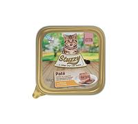 Stuzzy Mister Stuzzy, Aliments humides pour Chats Chiots au goût du Poulet, Ligne pâté et viandes en Morceaux - Total 3,2 kg (32 bacs de 100G)