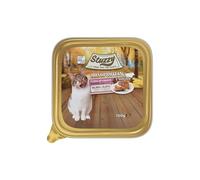 Stuzzy Monoprotéine Aliment Humide pour Chats Goût de Porc, 99,9% Protéines animales, 0,01% Protéines végétales, cuites à la Vapeur, Aliments complets pour Chats, 16 x 100g