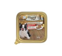 Stuzzy Monoprotéine Aliment Humide pour Chiens Goût de Boeuf, 99,9% Protéines Animales, 0,01% Protéines végétales, cuit à la Vapeur, Aliments complets pour Chiens, 16 x 100g
