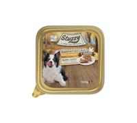 Stuzzy Monoprotéine Aliment Humide pour Chiens Goût Poulet, 99,9% Protéines Animales, 0,01% Protéines végétales, cuit à la Vapeur, Aliments complets pour Chiens, 16 x 100g