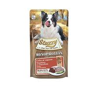 Stuzzy, Monoproteïne, Grain & Gluten Free, Nourriture Humide pour Chiens Adultes au Dinde et courgette, préparé en pâté, Total 1,8 kg (12 sachets de 150 g)