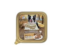 Stuzzy, Monoprotéine Grain & sans Gluten, Aliments humides pour Chiens Adultes au goût Poulet préparé en pâté - Total 3,2 kg (32 bacs de 100 G)