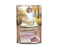 Stuzzy, Monoprotéine Grain & sans Gluten, Nourriture Humide complète pour Chats Adultes avec Jambon, en pâté (20 enveloppes de 85 g)
