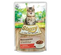 Stuzzy, Nourriture Humide pour Chats Adultes avec Boeuf, en bouchées - (24 enveloppes de 85 g)