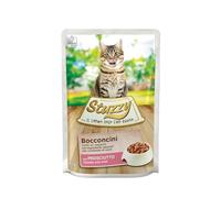Stuzzy, Nourriture Humide pour Chats Adultes avec Jambon, en Bouchons, (24 enveloppes de 85 g)