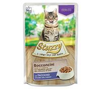 Stuzzy, Nourriture Humide pour Chats stérilisés à la Dinde, en bouchées - (24 enveloppes de 85 g)