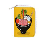 STVNKML Cartoon Hotpot Doodle Sac à cartes en cuir portable pour pièces de monnaie Mini porte-monnaie Poche pour pièces de monnaie Portefeuille Portefeuille Portefeuille Pochette pour cartes Pochettes