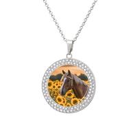 STVNKML Collier ras du cou avec pendentif en forme de tournesol jaune pour femme, collier ras du cou tendance avec breloque disque de diamant pour anniversaire, Saint-Valentin, cadeau de Noël pour