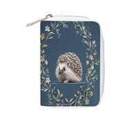 STVNKML Joli petit hérisson en cuir pour cartes, porte-monnaie, mini porte-monnaie en polyuréthane, pochette pour cartes pour homme et femme, 16 x 11,5 cm, Style :, 16x11.5cm