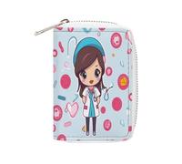 STVNKML Joli porte-monnaie en cuir pour infirmière, porte-monnaie, porte-monnaie, porte-monnaie, pochette en polyuréthane, pour homme et femme, 16 x 11,5 cm, Style :, 16x11.5cm