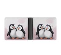 STVNKML Microphone avec notes de musique - Portefeuille en cuir à deux volets avec 2 poches cachées et 6 emplacements pour cartes - Portefeuille fin pour espèces, cartes et carte d'identité, I Love