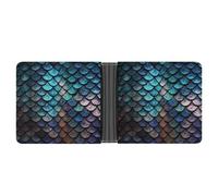 STVNKML Microphone avec notes de musique - Portefeuille en cuir à deux volets avec 2 poches cachées et 6 emplacements pour cartes - Portefeuille fin pour espèces, cartes et carte d'identité, Motif