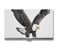 STVNKML Sketch of Bald Eagle Diving Étui fin en alliage d'aluminium pour cartes de visite et cartes de visite pour homme et femme Taille unique, Style :, Taille unique