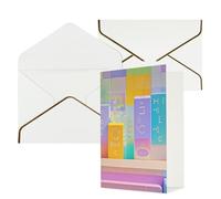 STVYUKL Carte de vœux avec enveloppes blanches, carte « Thinking of You », couleurs pastel vives, invitation de mariage, cartes vierges pour toutes les occasions, 10,2 x 15,2 cm